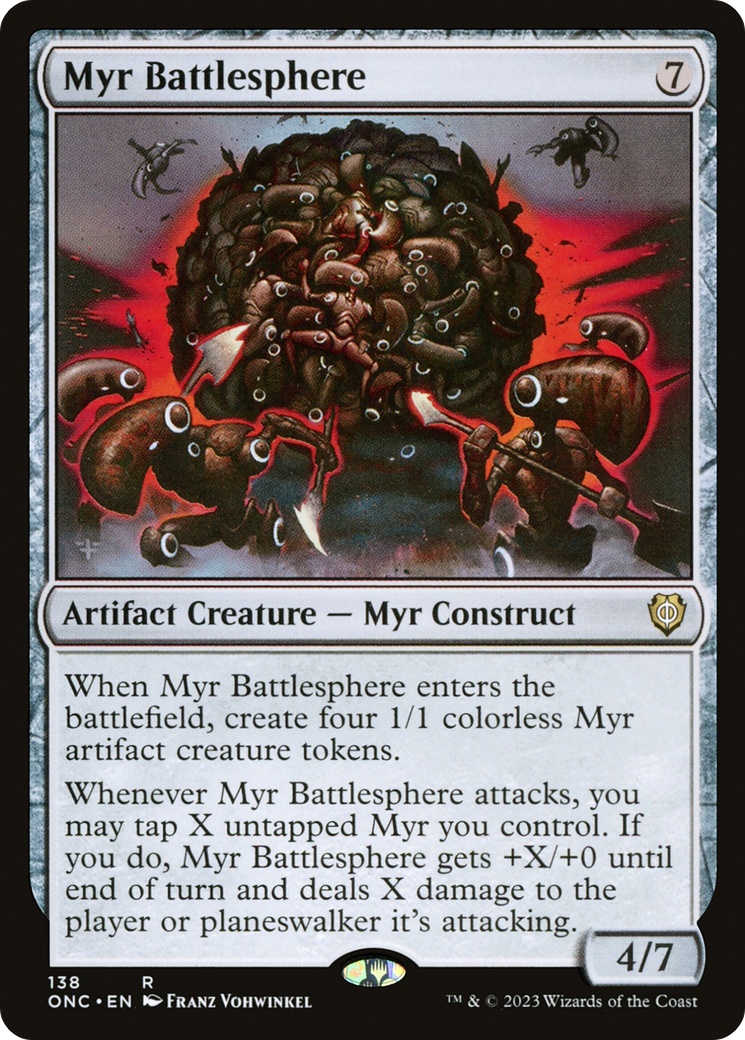 Myr Battlesphere [Phyrexia: All Will Be One Commander] | GrognardGamesBatavia