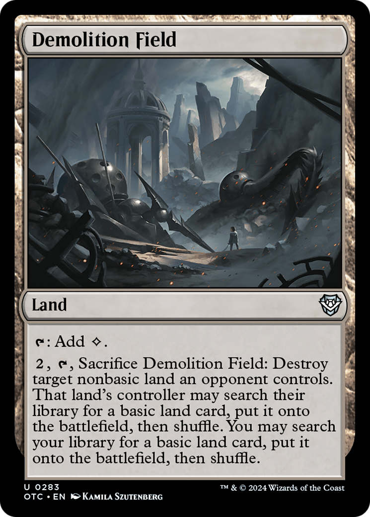 Demolition Field [Outlaws of Thunder Junction Commander] | GrognardGamesBatavia