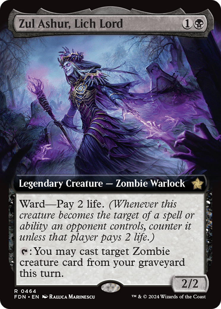 Zul Ashur, Lich Lord (Extended Art) [Foundations] | GrognardGamesBatavia