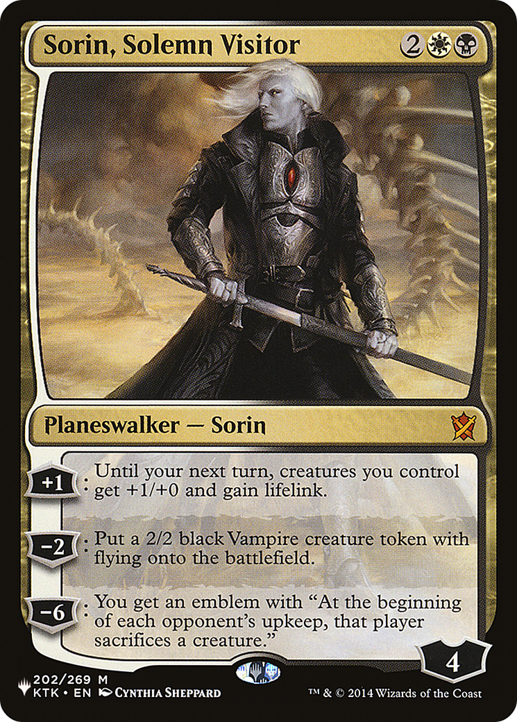 Sorin, Solemn Visitor [The List Reprints] | GrognardGamesBatavia