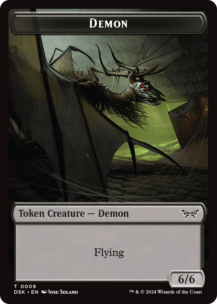 Demon Token [Duskmourn: House of Horror Tokens] | GrognardGamesBatavia