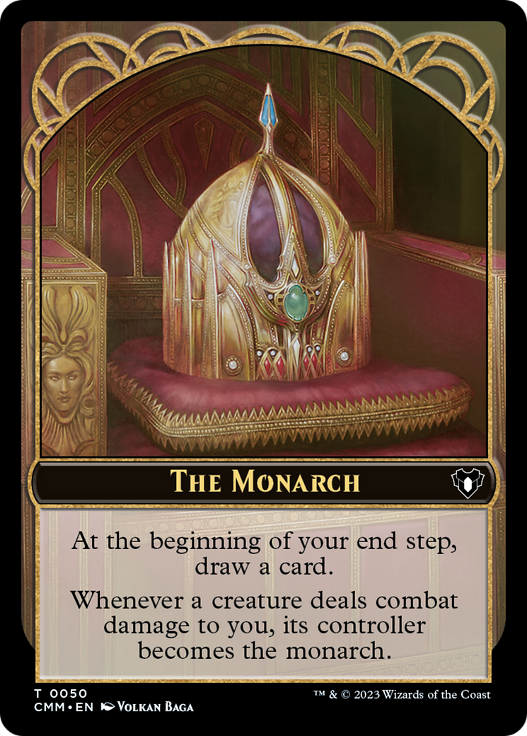 Copy (54) // The Monarch Double-Sided Token [Commander Masters Tokens] | GrognardGamesBatavia