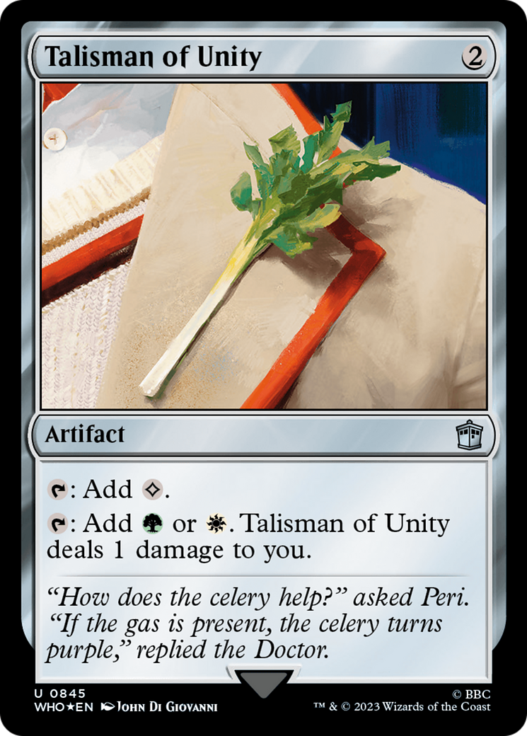 Talisman of Unity (Surge Foil) [Doctor Who] | GrognardGamesBatavia