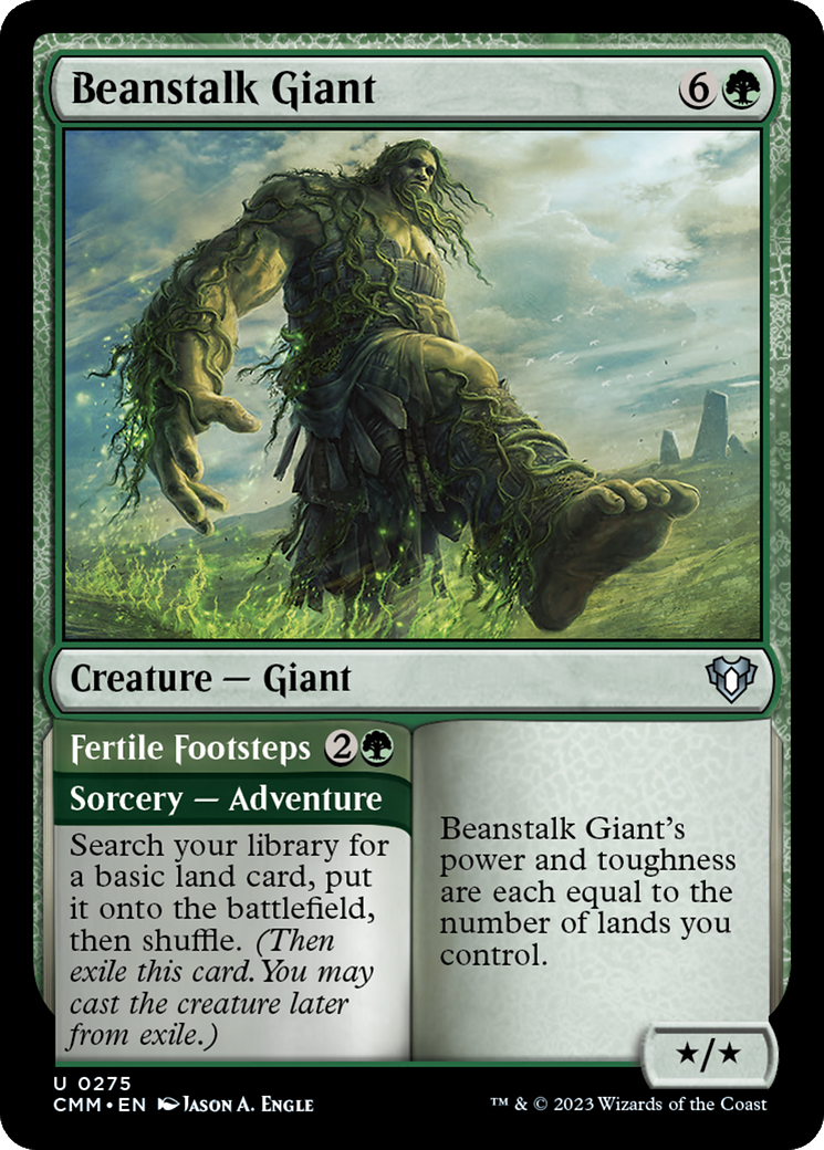 Beanstalk Giant // Fertile Footsteps [Commander Masters] | GrognardGamesBatavia