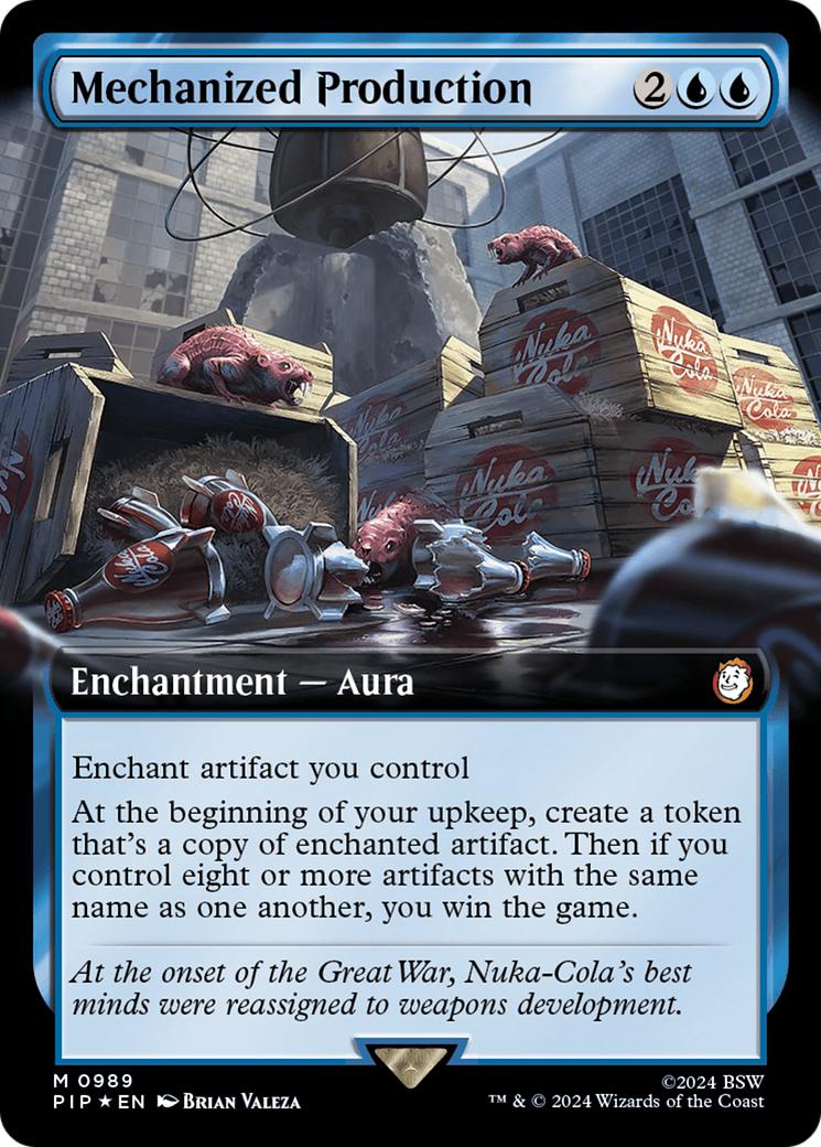 Mechanized Production (Extended Art) (Surge Foil) [Fallout] | GrognardGamesBatavia