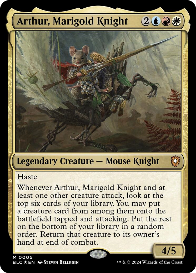 Arthur, Marigold Knight [Bloomburrow Commander] | GrognardGamesBatavia