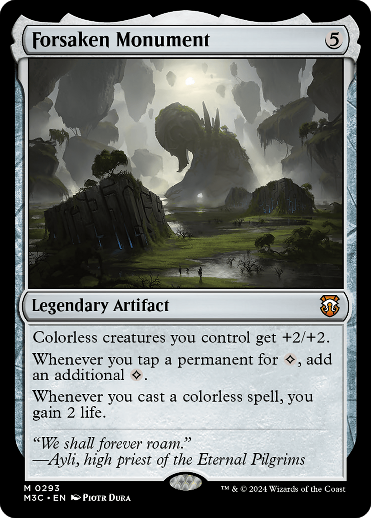 Forsaken Monument (Ripple Foil) [Modern Horizons 3 Commander] | GrognardGamesBatavia