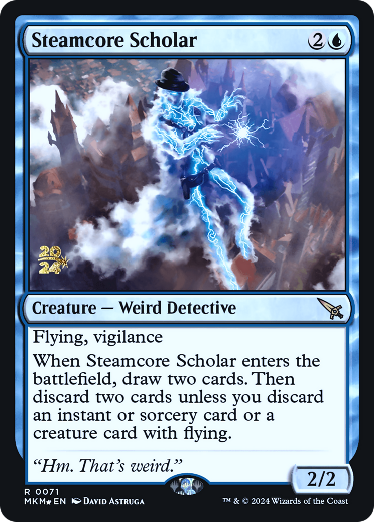 Steamcore Scholar [Murders at Karlov Manor Prerelease Promos] | GrognardGamesBatavia