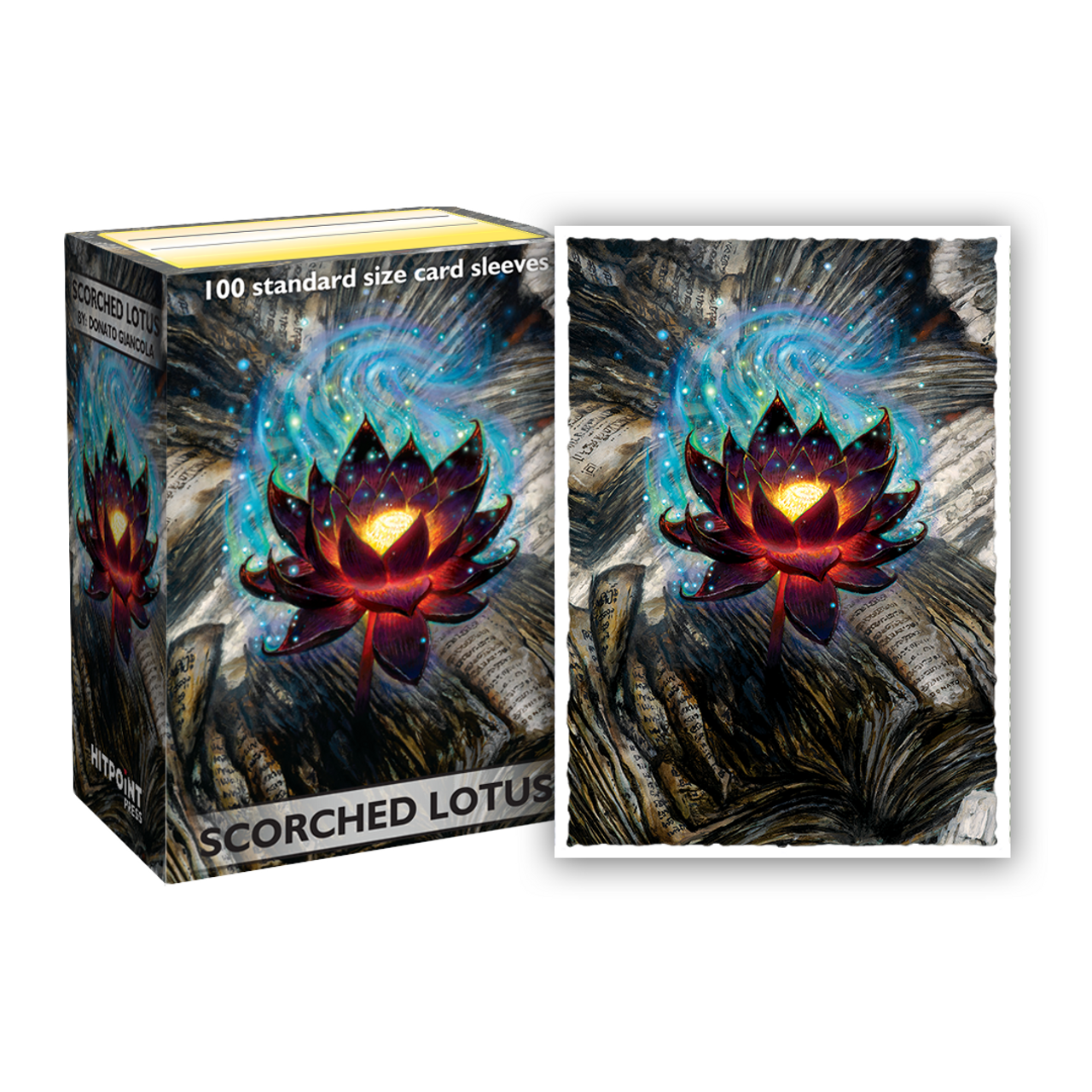Dragon Shield Scorched Lotus Art Sleeves | GrognardGamesBatavia