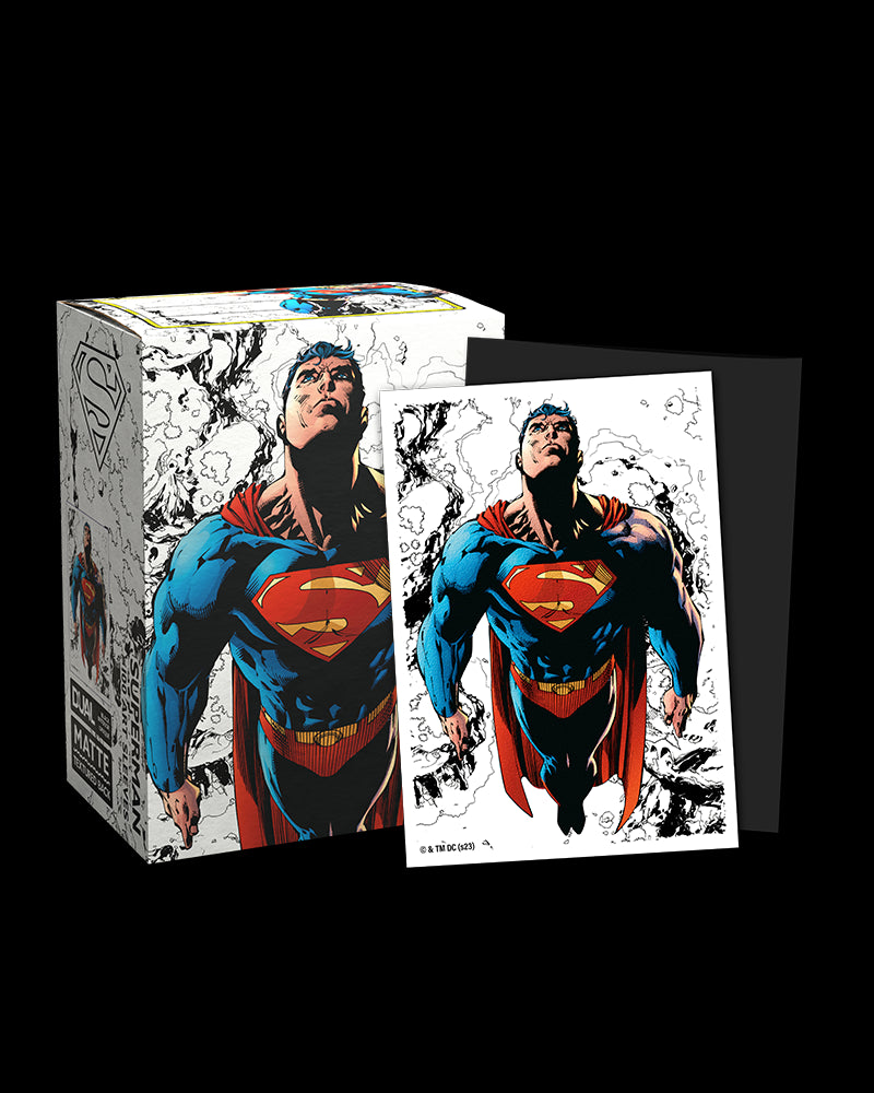 Dragon Shield Brushed Art Sleeves: Superman (Color) | GrognardGamesBatavia
