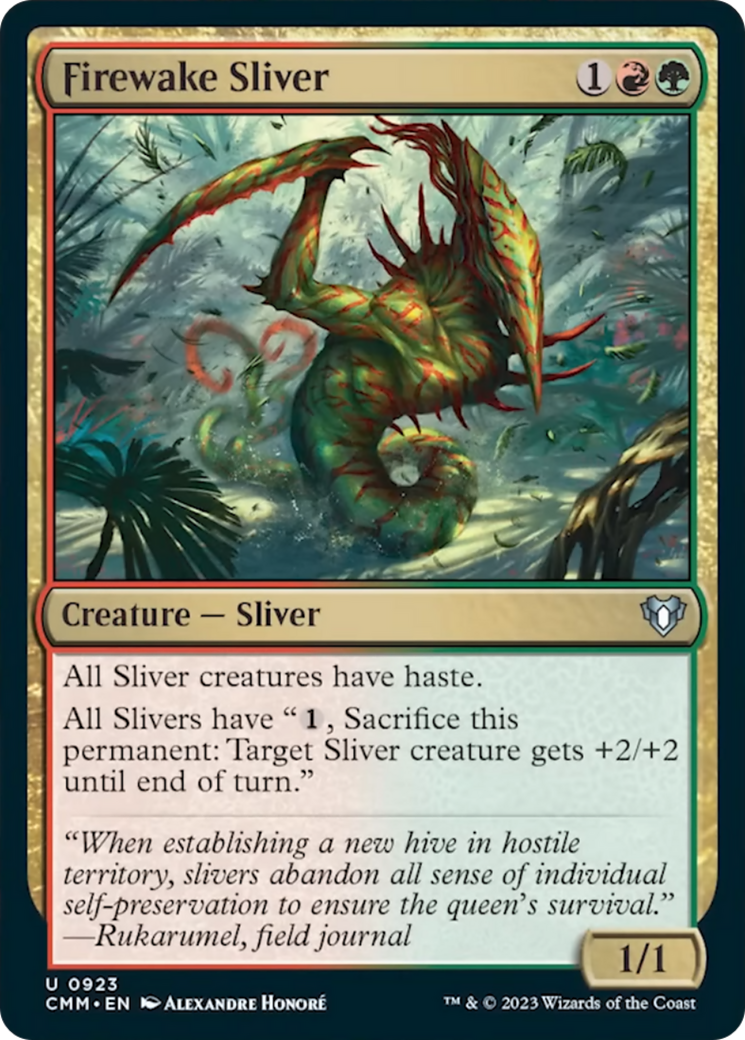 Firewake Sliver [Commander Masters] | GrognardGamesBatavia