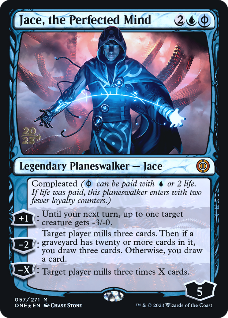 Jace, the Perfected Mind [Phyrexia: All Will Be One Prerelease Promos] | GrognardGamesBatavia