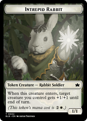 Wall // Intrepid Rabbit Double-Sided Token [Bloomburrow Tokens] | GrognardGamesBatavia