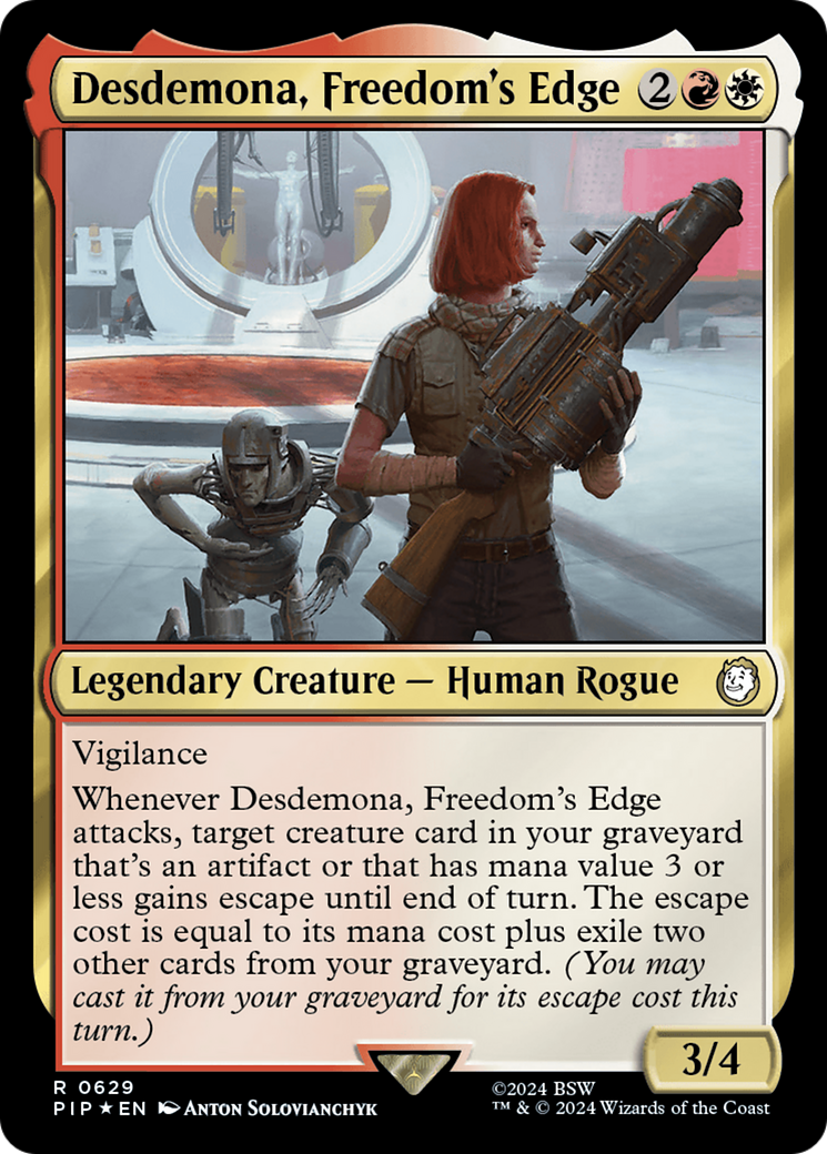 Desdemona, Freedom's Edge (Surge Foil) [Fallout] | GrognardGamesBatavia