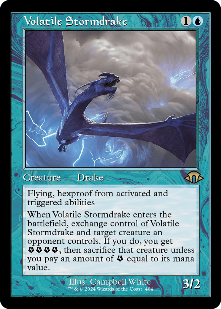 Volatile Stormdrake (Retro) [Modern Horizons 3] | GrognardGamesBatavia