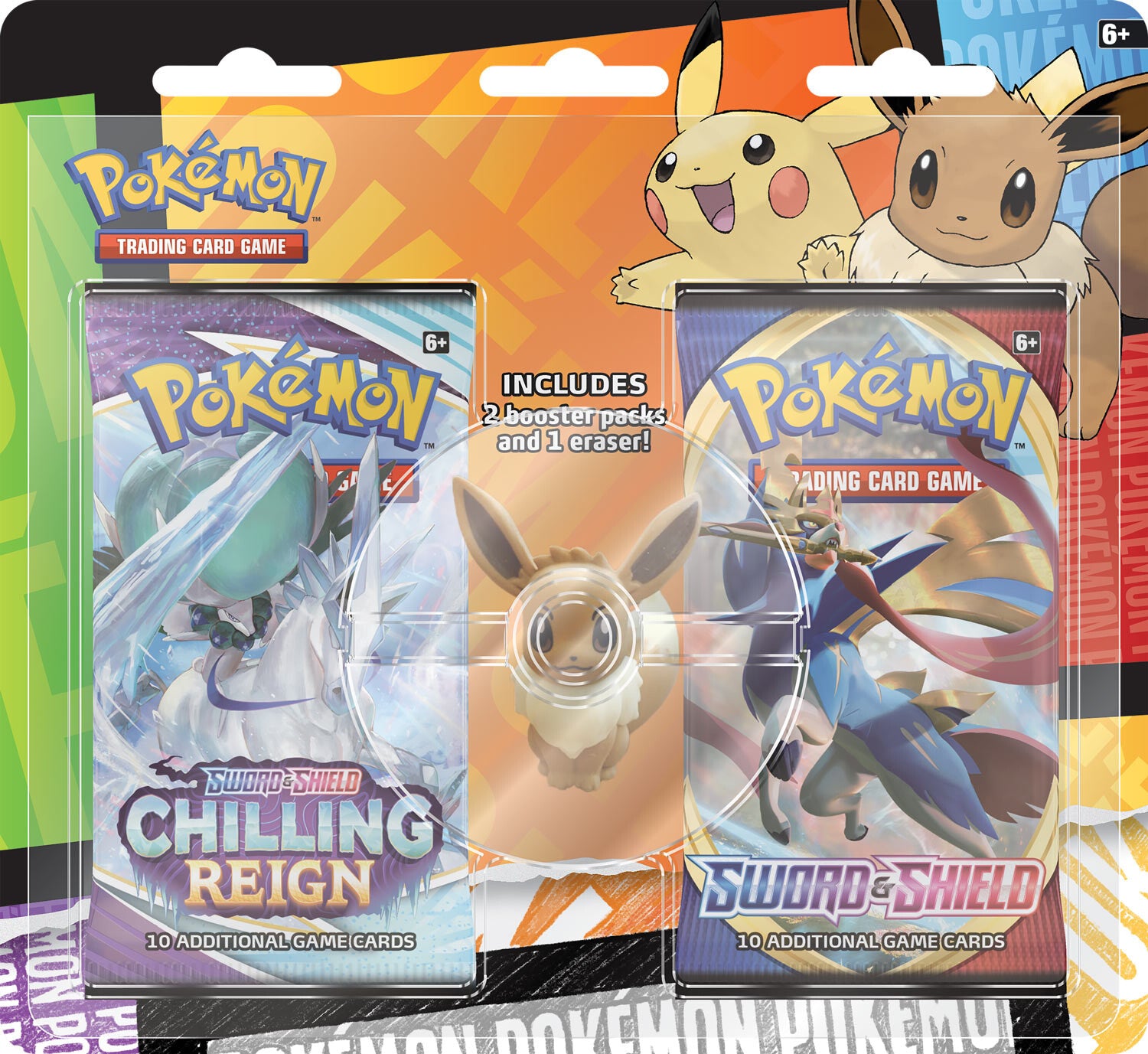 Back to School Eraser Blister (Eevee) | GrognardGamesBatavia