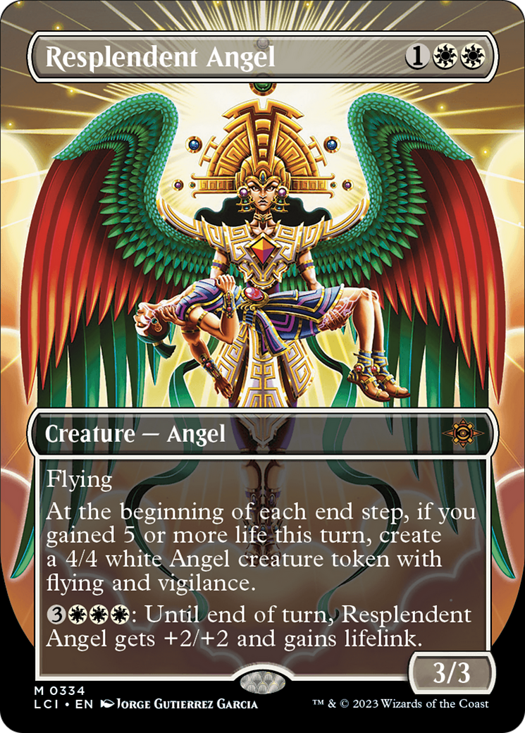 Resplendent Angel (Borderless) [The Lost Caverns of Ixalan] | GrognardGamesBatavia