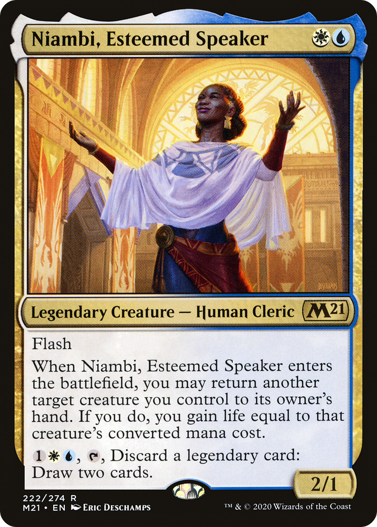 Niambi, Esteemed Speaker [Core Set 2021] | GrognardGamesBatavia
