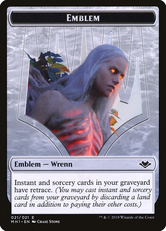 Elemental (008) // Wrenn and Six Emblem (021) Double-Sided Token [Modern Horizons Tokens] | GrognardGamesBatavia