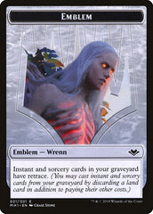 Shapeshifter (001) // Wrenn and Six Emblem (021) Double-Sided Token [Modern Horizons Tokens] | GrognardGamesBatavia