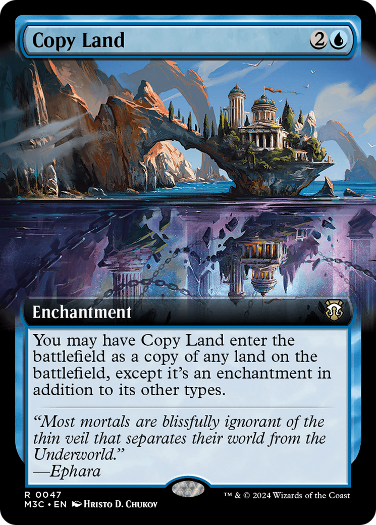 Copy Land (Extended Art) [Modern Horizons 3 Commander] | GrognardGamesBatavia