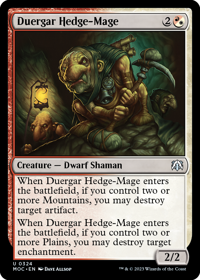 Duergar Hedge-Mage [March of the Machine Commander] | GrognardGamesBatavia