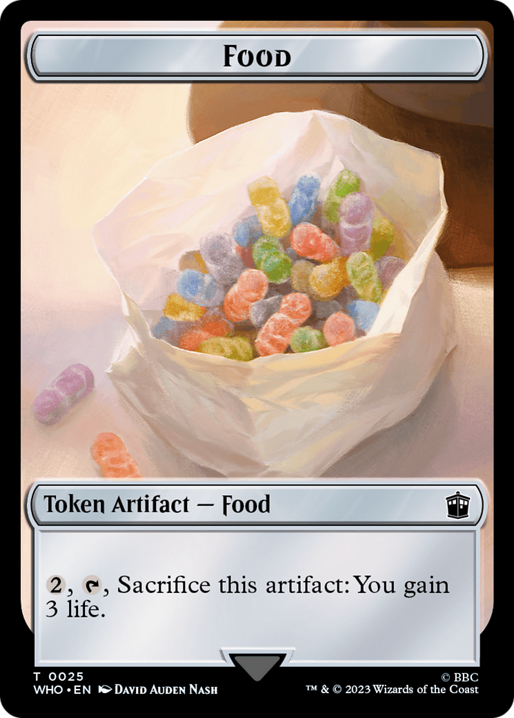 Alien Angel // Food (0025) Double-Sided Token [Doctor Who Tokens] | GrognardGamesBatavia