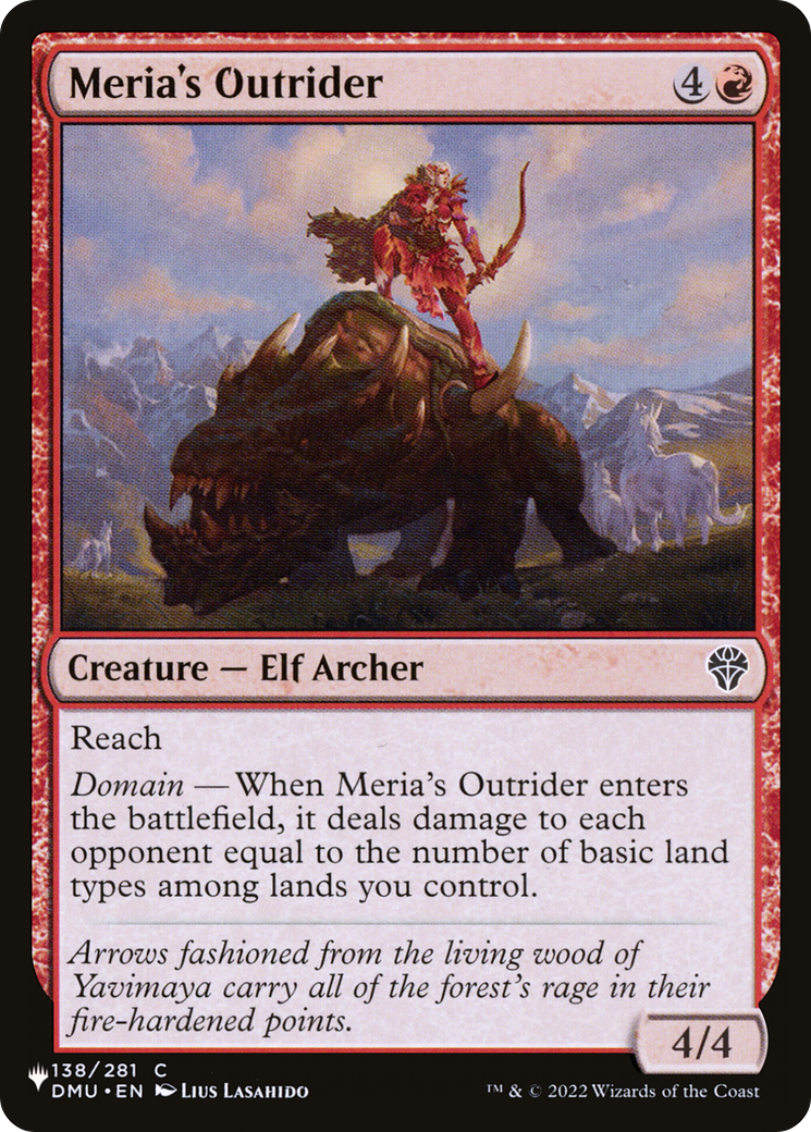 Meria's Outrider [The List Reprints] | GrognardGamesBatavia