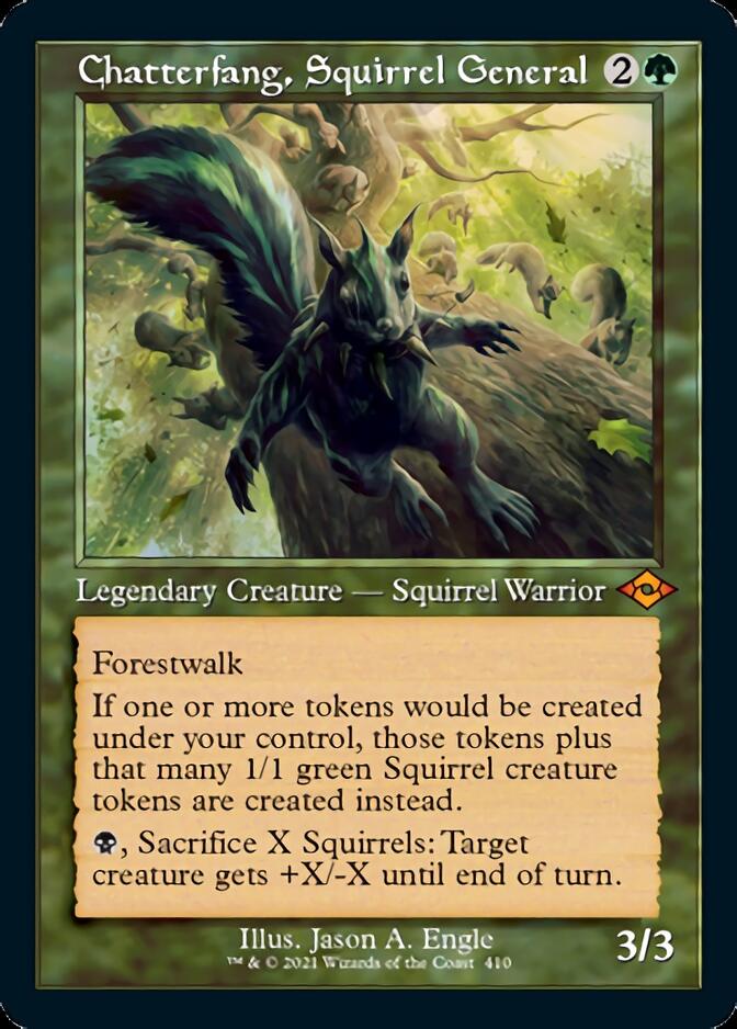 Chatterfang, Squirrel General (Retro Foil Etched) [Modern Horizons 2] | GrognardGamesBatavia