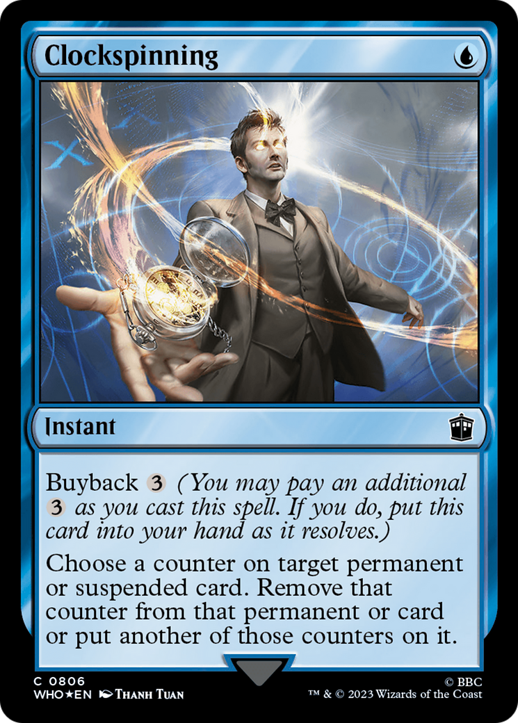 Clockspinning (Surge Foil) [Doctor Who] | GrognardGamesBatavia