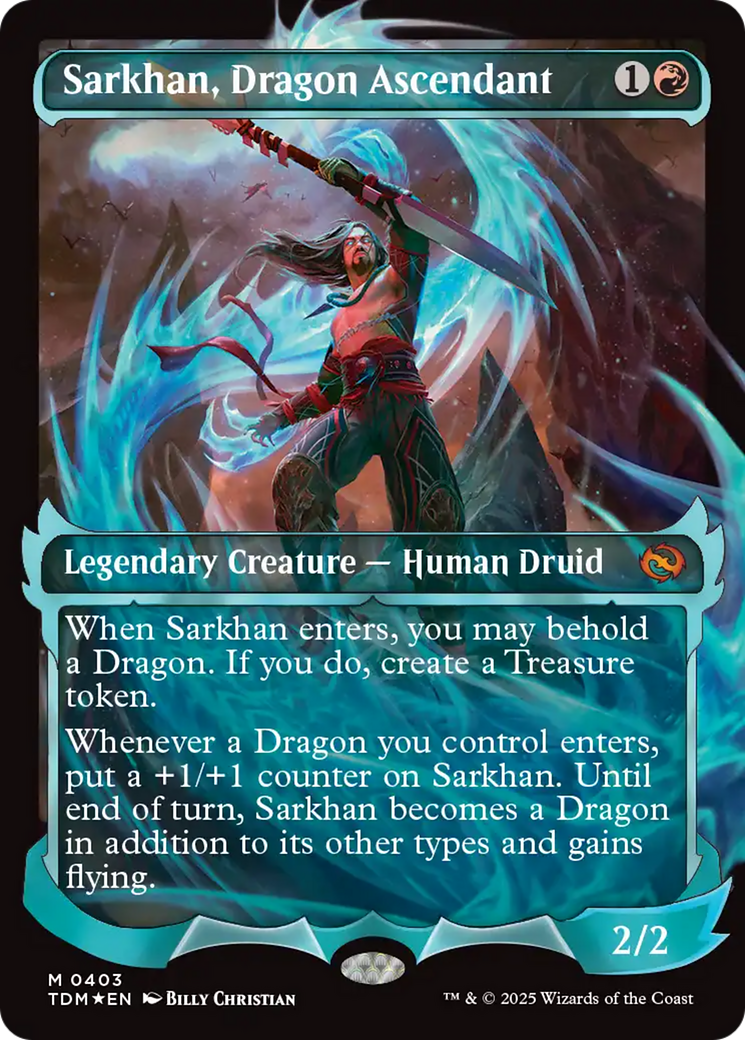 Sarkhan, Dragon Ascendant (0403) (Showcase) [Tarkir: Dragonstorm] | GrognardGamesBatavia