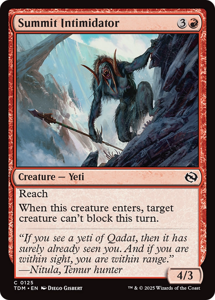 Summit Intimidator [Tarkir: Dragonstorm] | GrognardGamesBatavia