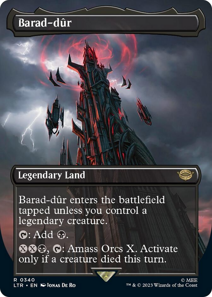 Barad-dur (Borderless Alternate Art) (340) [The Lord of the Rings: Tales of Middle-Earth] | GrognardGamesBatavia