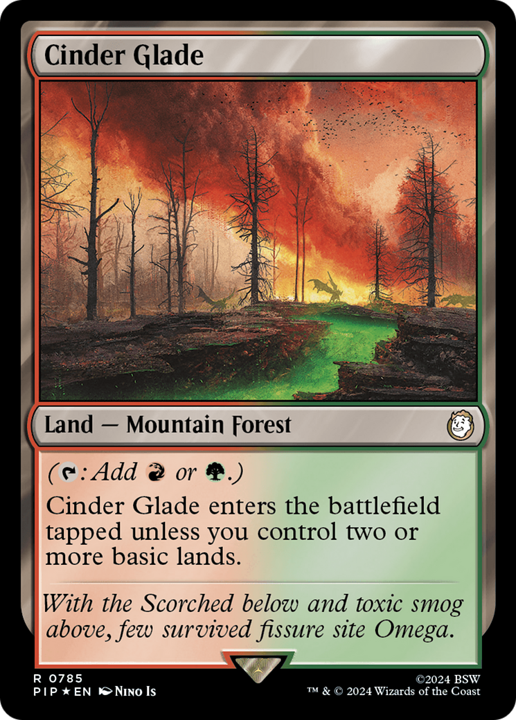 Cinder Glade (Surge Foil) [Fallout] | GrognardGamesBatavia