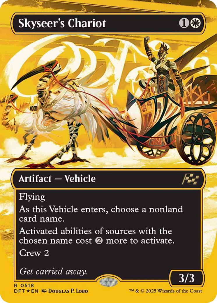 Skyseer's Chariot (Borderless) (First-Place Foil) [Aetherdrift] | GrognardGamesBatavia