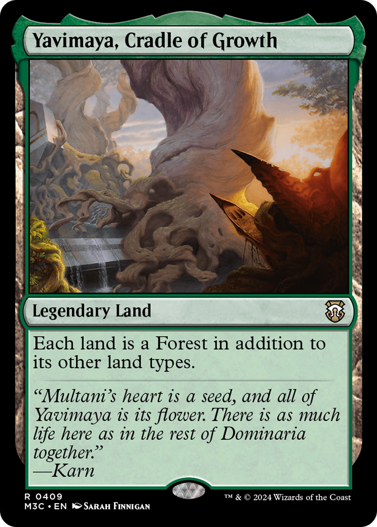 Yavimaya, Cradle of Growth (Ripple Foil) [Modern Horizons 3 Commander] | GrognardGamesBatavia