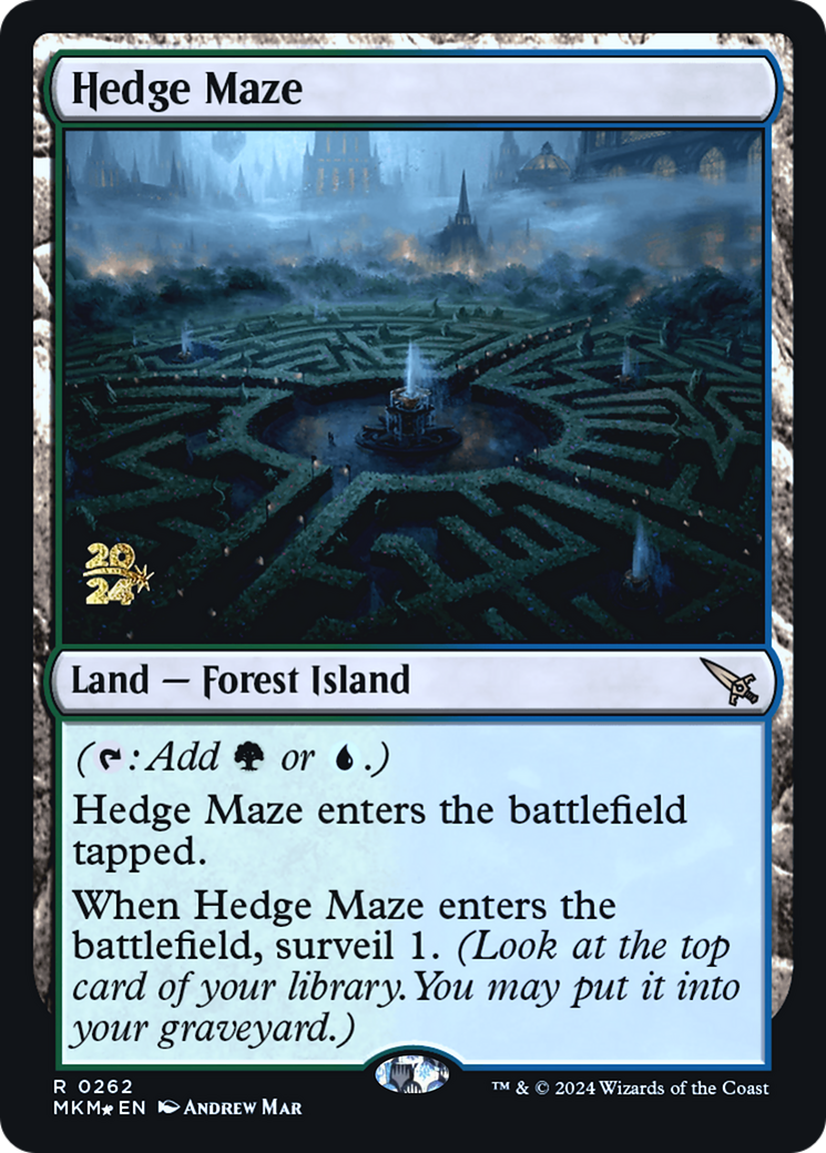 Hedge Maze [Murders at Karlov Manor Prerelease Promos] | GrognardGamesBatavia