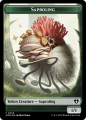 Saproling // Satyr Double-Sided Token [Commander Masters Tokens] | GrognardGamesBatavia