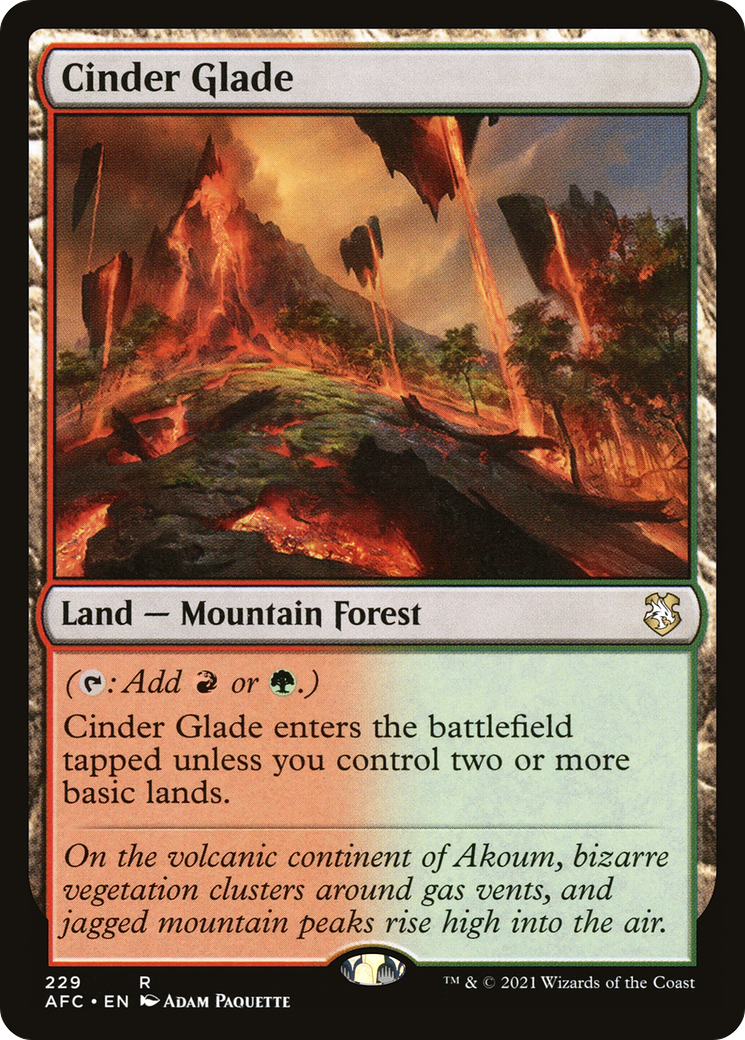 Cinder Glade [Dungeons & Dragons: Adventures in the Forgotten Realms Commander] | GrognardGamesBatavia