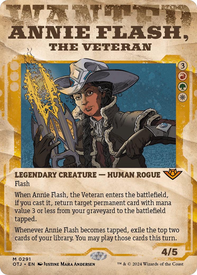Annie Flash, the Veteran (Showcase) [Outlaws of Thunder Junction] | GrognardGamesBatavia