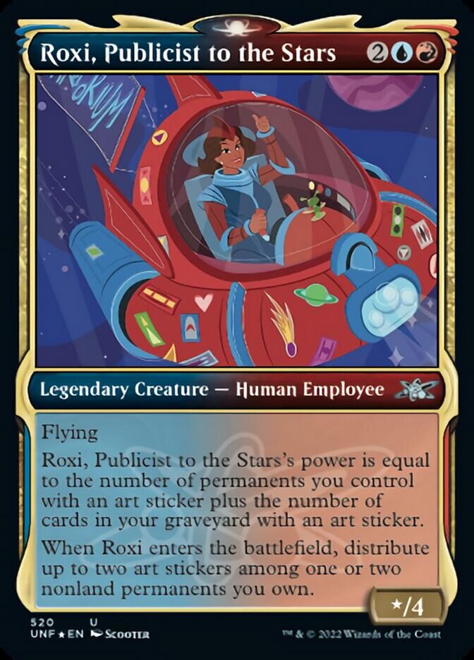 Roxi, Publicist to the Stars (Showcase) (Galaxy Foil) [Unfinity] | GrognardGamesBatavia