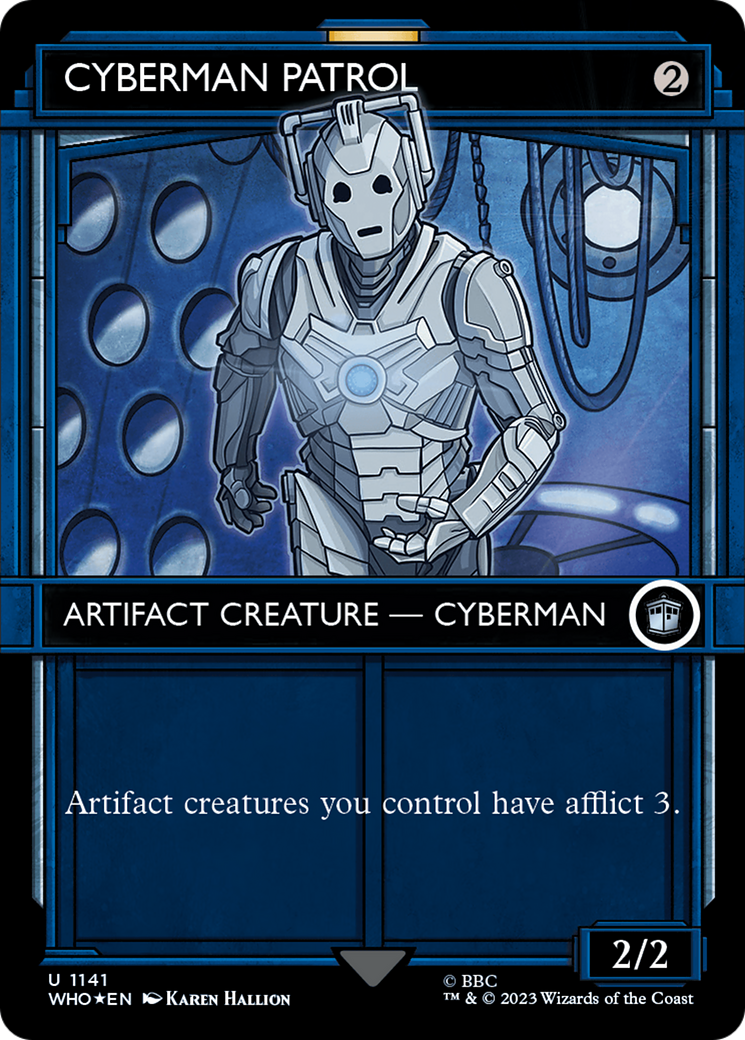 Cyberman Patrol (Showcase) (Surge Foil) [Doctor Who] | GrognardGamesBatavia