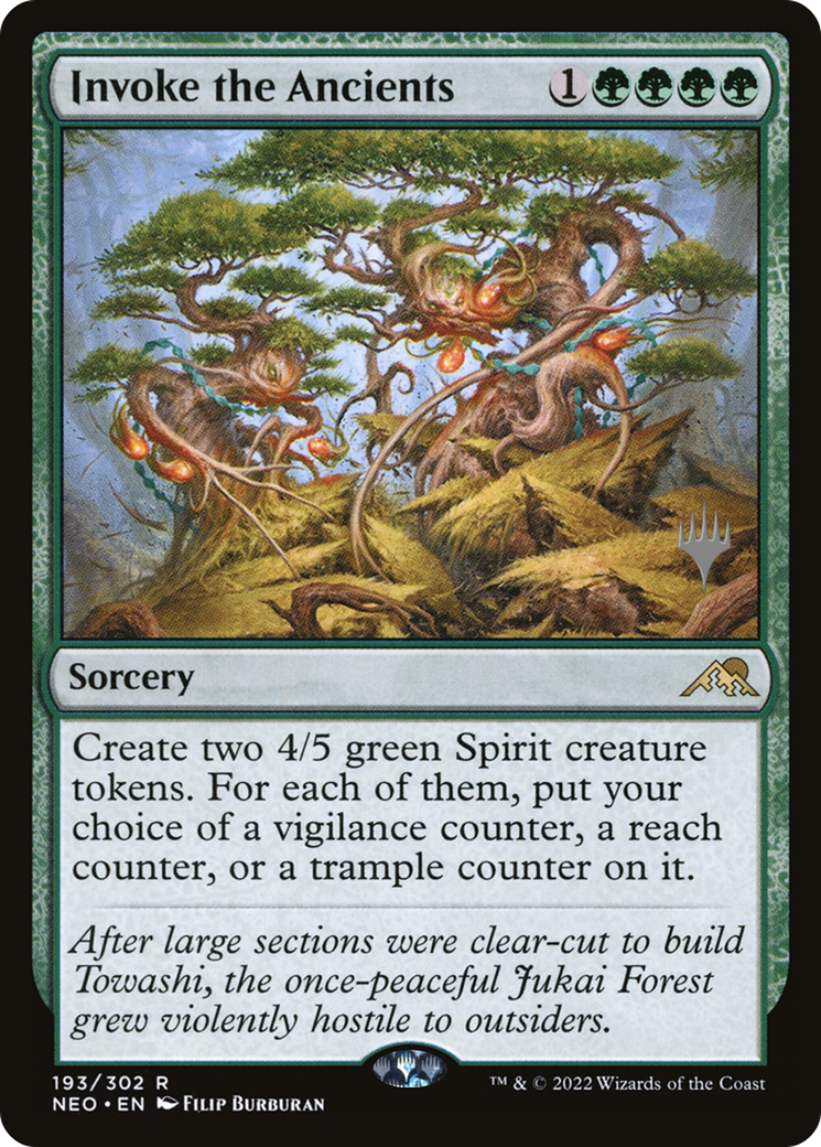 Invoke the Ancients (Promo Pack) [Kamigawa: Neon Dynasty Promos] | GrognardGamesBatavia