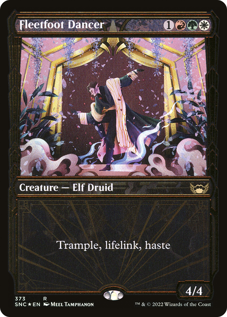 Fleetfoot Dancer (Showcase Golden Age Gilded Foil) [Streets of New Capenna] | GrognardGamesBatavia