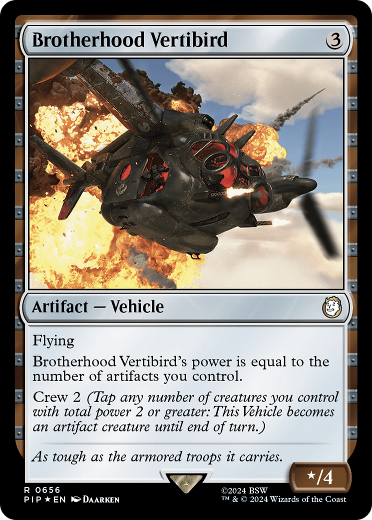 Brotherhood Vertibird (Surge Foil) [Fallout] | GrognardGamesBatavia