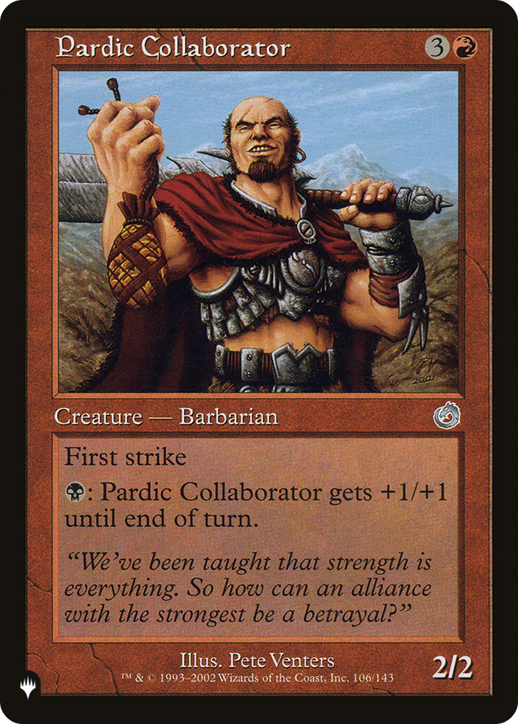 Pardic Collaborator [The List Reprints] | GrognardGamesBatavia