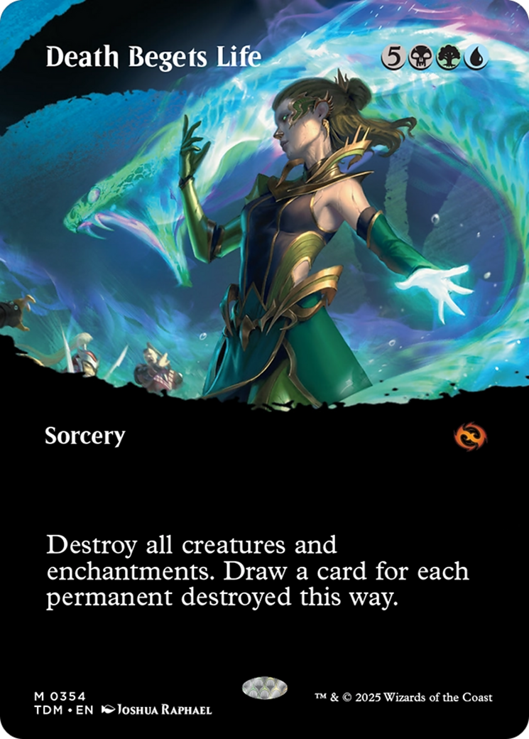 Death Begets Life (Borderless) [Tarkir: Dragonstorm] | GrognardGamesBatavia