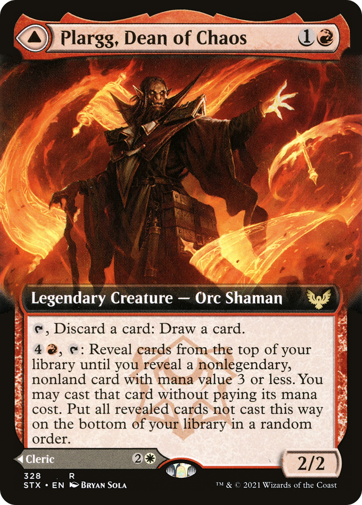 Plargg, Dean of Chaos // Augusta, Dean of Order (Extended Art) [Strixhaven: School of Mages] | GrognardGamesBatavia