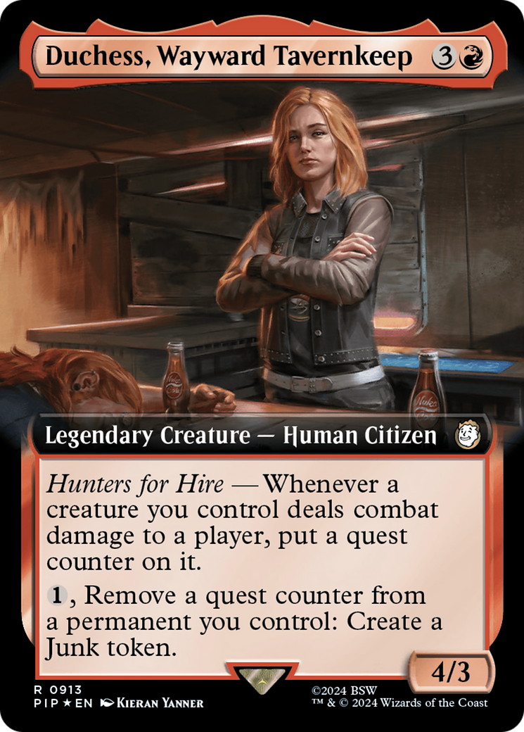 Duchess, Wayward Tavernkeep (Extended Art) (Surge Foil) [Fallout] | GrognardGamesBatavia