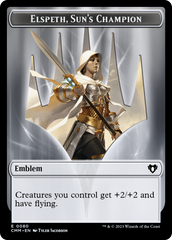 Elspeth, Sun's Champion Emblem // Copy (55) Double-Sided Token [Commander Masters Tokens] | GrognardGamesBatavia